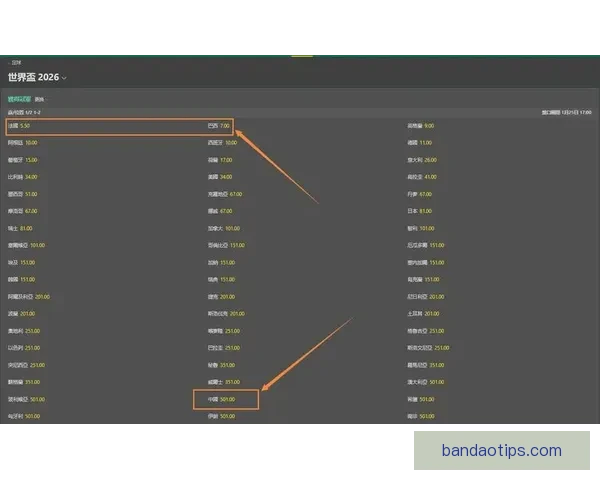 世界杯竞猜赔率分析与推荐助力你精准预测比赛结果